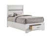 Miranda Twin Storage Bed White - Couch Potato Furniture & Mattress (CA) - Multi Location