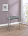 Thermosolis Acrylic Back Counter Height Stools Grey and Chrome (Set of 2) - Couch Potato Furniture & Mattress (CA) - Multi Location