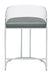 Thermosolis Acrylic Back Counter Height Stools Grey and Chrome (Set of 2) - Couch Potato Furniture & Mattress (CA) - Multi Location