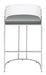 Thermosolis Acrylic Back Bar Stools Grey and Chrome (Set of 2) - Couch Potato Furniture & Mattress (CA) - Multi Location
