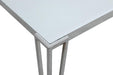 Pauline Rectangular Dining Table with Metal Leg White and Chrome - Couch Potato Furniture & Mattress (CA) - Multi Location