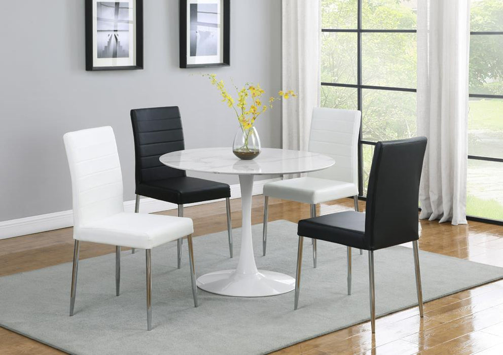 Maston Upholstered Dining Chairs Black (Set of 4) - Couch Potato Furniture & Mattress (CA) - Multi Location