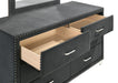 Melody 6-drawer Upholstered Dresser Grey - Couch Potato Furniture & Mattress (CA) - Multi Location