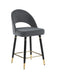 Lindsey Arched Back Upholstered Counter Height Stools Grey (Set of 2) - Couch Potato Furniture & Mattress (CA) - Multi Location