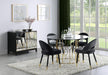 Lindsey Arched Back Upholstered Side Chairs Black (Set of 2) - Couch Potato Furniture & Mattress (CA) - Multi Location