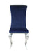 Betty Upholstered Side Chairs Ink Blue and Chrome (Set of 4) - Couch Potato Furniture & Mattress (CA) - Multi Location