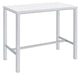 Natividad 5-piece Bar Set White High Gloss and Chrome - Couch Potato Furniture & Mattress (CA) - Multi Location