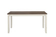 Fortress 7-piece Dining Set Chestnut and Vintage White - Couch Potato Furniture & Mattress (CA) - Multi Location