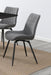 Diggs Upholstered Tufted Swivel Dining Chairs Grey and Gunmetal (Set of 2) - Couch Potato Furniture & Mattress (CA) - Multi Location