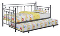 Nocus Spindle Metal Twin Daybed with Trundle - Couch Potato Furniture & Mattress (CA) - Multi Location