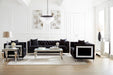 Luna Square End Table White and Chrome - Couch Potato Furniture & Mattress (CA) - Multi Location