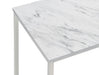 Leona Coffee Table with Casters White and Satin Nickel - Couch Potato Furniture & Mattress (CA) - Multi Location