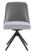 Paulita Upholstered Swivel Side Chairs (Set of 2) Grey and Gunmetal - Couch Potato Furniture & Mattress (CA) - Multi Location