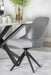 Paulita Upholstered Swivel Side Chairs (Set of 2) Grey and Gunmetal - Couch Potato Furniture & Mattress (CA) - Multi Location