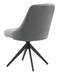 Paulita Upholstered Swivel Side Chairs (Set of 2) Grey and Gunmetal - Couch Potato Furniture & Mattress (CA) - Multi Location
