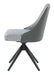 Paulita Upholstered Swivel Side Chairs (Set of 2) Grey and Gunmetal - Couch Potato Furniture & Mattress (CA) - Multi Location