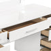 Felicity 9-drawer Vanity Desk with Lighted Mirror Glossy White - Couch Potato Furniture & Mattress (CA) - Multi Location