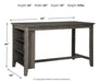 Caitbrook Counter Height Dining Table - Couch Potato Furniture & Mattress (CA) - Multi Location