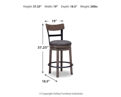 Caitbrook Counter Height Bar Stool - Couch Potato Furniture & Mattress (CA) - Multi Location