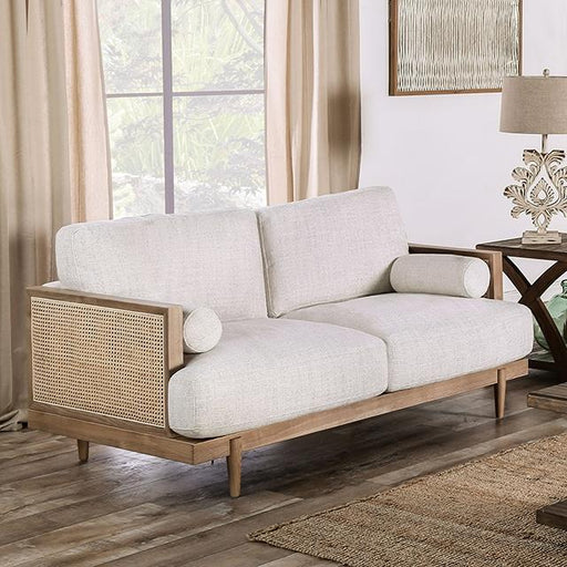 ALESUND Loveseat, Beige/Light Oak, Natural & Brown - Couch Potato Furniture & Mattress (CA) - Multi Location