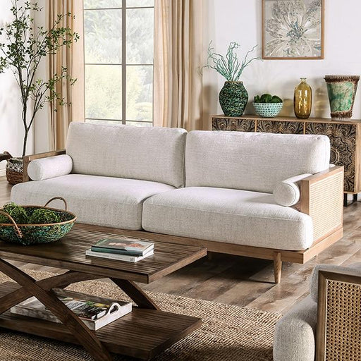 ALESUND Sofa, Beige/Light Oak, Natural & Brown - Couch Potato Furniture & Mattress (CA) - Multi Location