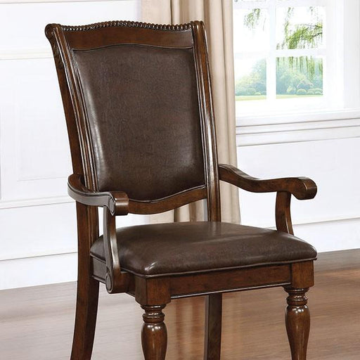 Alpena Brown Cherry/Espresso Arm Chair & Side Chair (2/CTN) - Couch Potato Furniture & Mattress (CA) - Multi Location