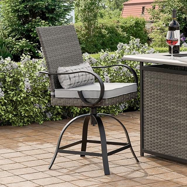 Arosa Counter Ht. Swivel Arm Chair (2/CTN) - Couch Potato Furniture & Mattress (CA) - Multi Location