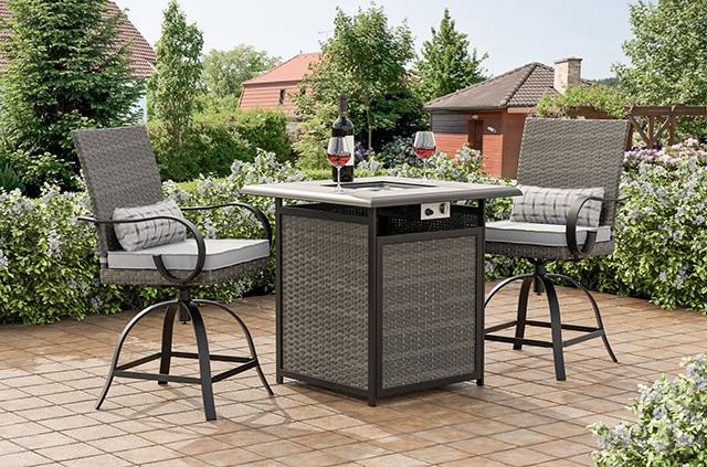 Arosa Fire Pit Counter Ht. Table - Couch Potato Furniture & Mattress (CA) - Multi Location