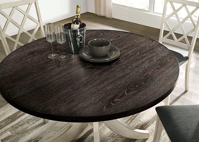 HALEIGH Round Dining Table - Couch Potato Furniture & Mattress (CA) - Multi Location