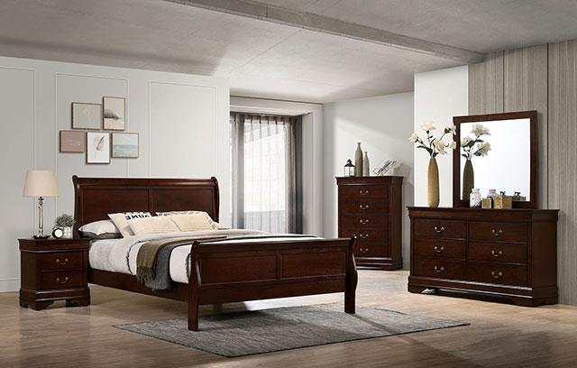 Louis Philippe Full, Twin, Full, & King Bed Black, Grey, Brown & White - Couch Potato Furniture & Mattress (CA) - Multi Location