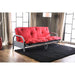 Aksel Black/Red Futon Mattress, Black & Red - Couch Potato Furniture & Mattress (CA) - Multi Location