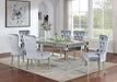 ADALIA Wingback Chair (2/CTN), Silver/Dark Gray - Couch Potato Furniture & Mattress (CA) - Multi Location