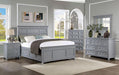 CASTLILE Cal.King Bed, Gray - Couch Potato Furniture & Mattress (CA) - Multi Location