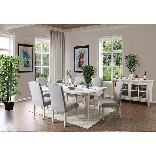 Daniella Gray/Antique White Side Chair (2/CTN) - Couch Potato Furniture & Mattress (CA) - Multi Location