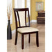 BRENT Dark Cherry/Ivory Side Chair (2/CTN) - Couch Potato Furniture & Mattress (CA) - Multi Location