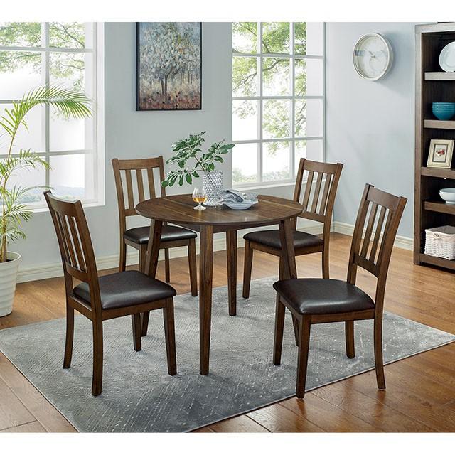 BLACKWOOD 5 Pc. Round Dining Table Set - Couch Potato Furniture & Mattress (CA) - Multi Location