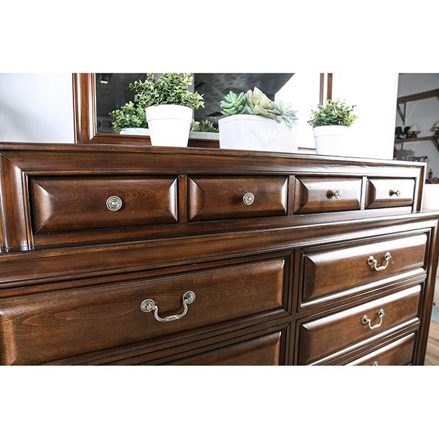 Brandt Brown Cherry Queen Bed - Couch Potato Furniture & Mattress (CA) - Multi Location