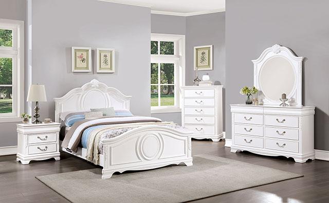 ALECIA Night Stand w/ USB, White - Couch Potato Furniture & Mattress (CA) - Multi Location