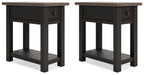 Tyler Creek End Table Set - Couch Potato Furniture & Mattress (CA) - Multi Location