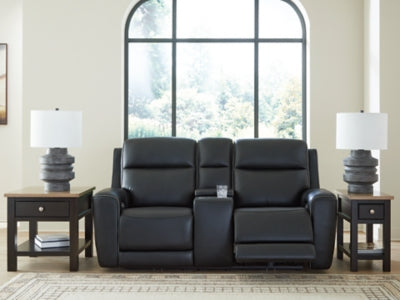 5Z-Relaxation Power Reclining Loveseat with Console - Couch Potato Furniture & Mattress (CA) - Multi Location