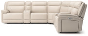 Double Deal Reclining Sectional with 2 Consoles - Couch Potato Furniture & Mattress (CA) - Multi Location