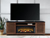 Kallari 84" TV Stand with Electric Fireplace - Couch Potato Furniture & Mattress (CA) - Multi Location