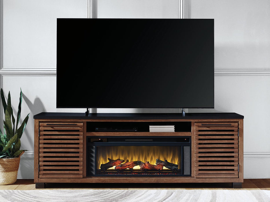 Kallari 84" TV Stand with Electric Fireplace - Couch Potato Furniture & Mattress (CA) - Multi Location