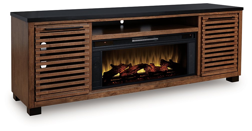 Kallari 84" TV Stand with Electric Fireplace - Couch Potato Furniture & Mattress (CA) - Multi Location