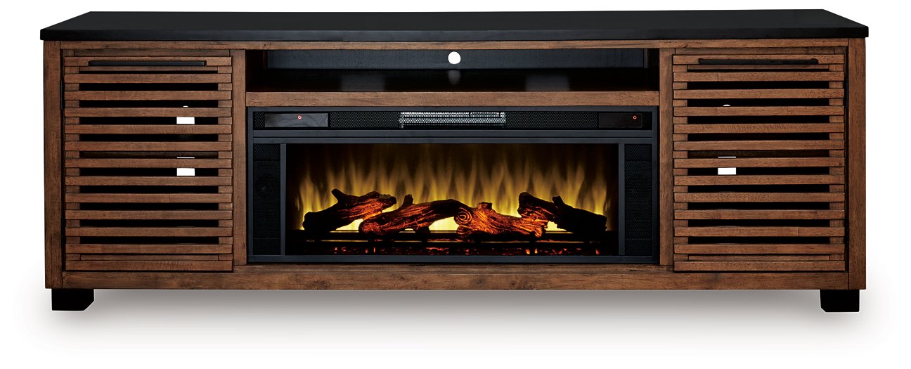 Kallari 84" TV Stand with Electric Fireplace - Couch Potato Furniture & Mattress (CA) - Multi Location