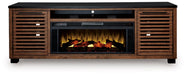 Kallari 84" TV Stand with Electric Fireplace - Couch Potato Furniture & Mattress (CA) - Multi Location