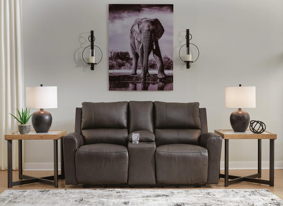 Boxmere Power Reclining Loveseat with Console