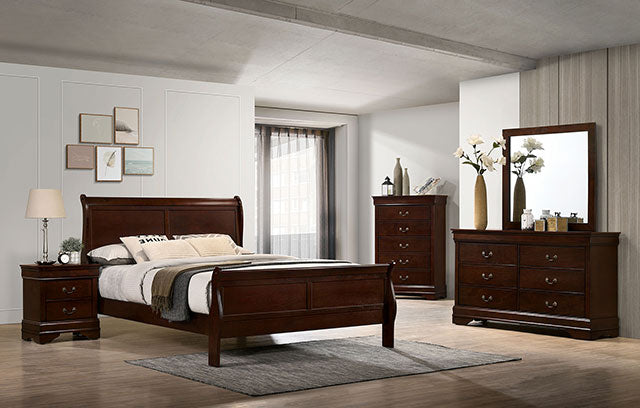 Louis Philippe Full, Twin, Full, & King Bed Black, Grey, Brown & White - Couch Potato Furniture & Mattress (CA) - Multi Location