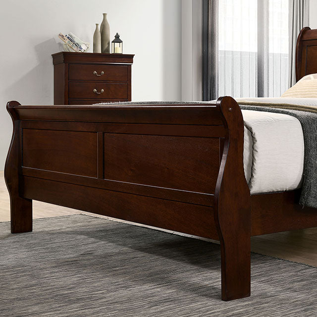 Louis Philippe Queen Bedroom Set - Couch Potato Furniture & Mattress (CA) - Multi Location
