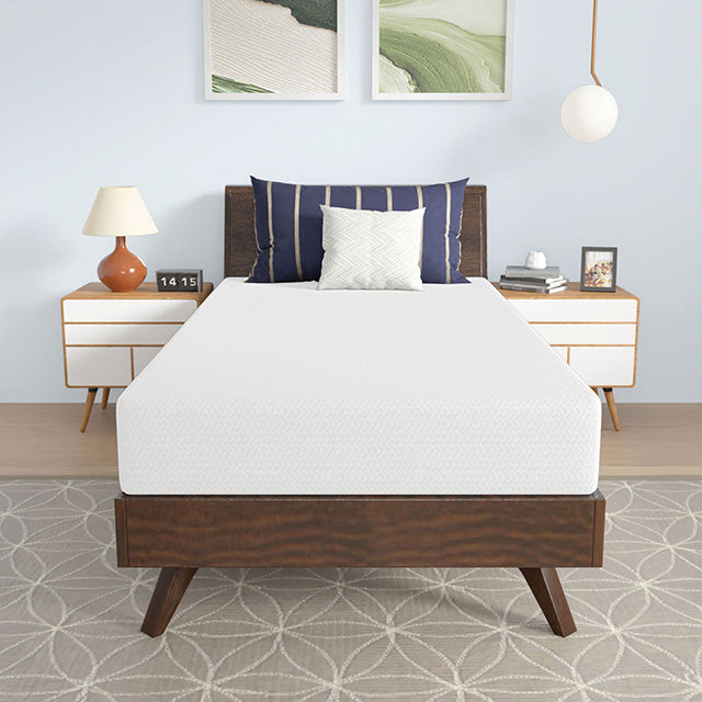Nasturtium 8" Twin Bamboo Charcoal Infused Memory Foam